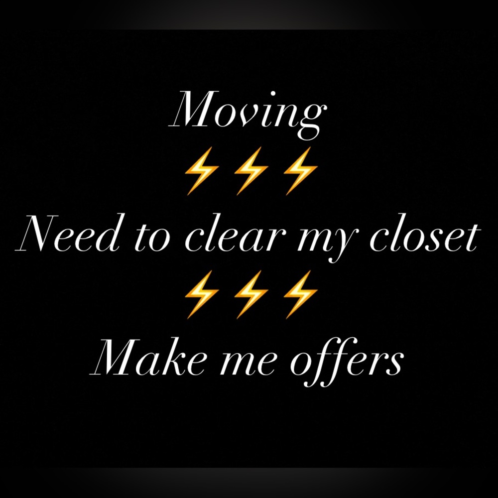 Moving next week & need stuff gone. Accepting reasonable offers!